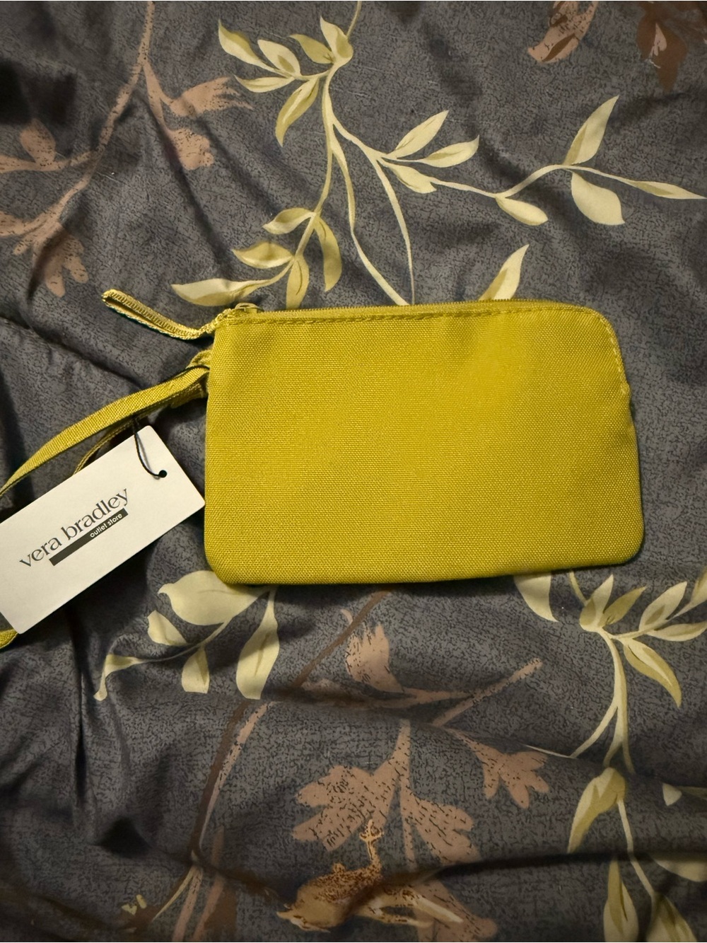 Vera Bradley Chartreuse Zip Wristlet